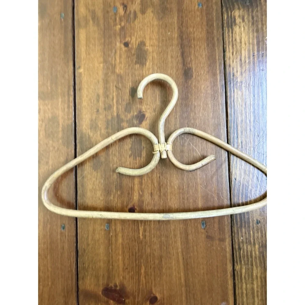 Rattan Clothes Hanger Boho‎ Decor Natural Woven Vintage Style